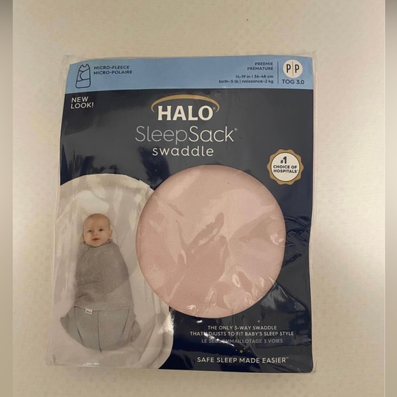 HALO premie fleece sleep sack Pink - Picture 4 of 5